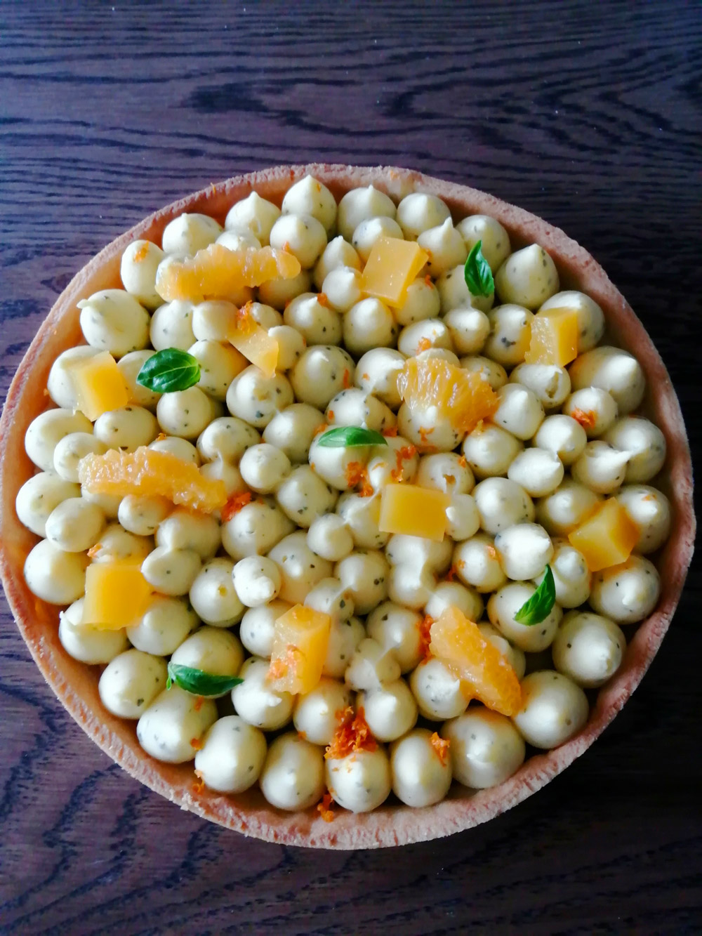 Tarte Orange-Basilic